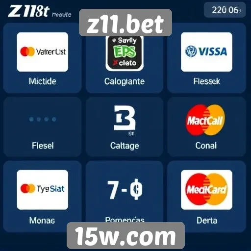 Métodos de pagamento disponíveis no z11.bet